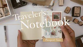 #journalwithme : Traveler's Notebook Passport Size | #iambrownholic