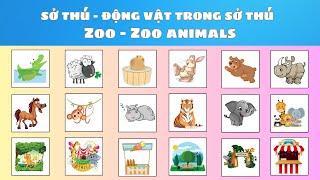 Dạy bé học tiếng Anh chủ đề Sở thú và Động vật trong Sở thú | Zoo - Zoo Animals | Oh Vui Kids