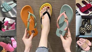 Women's daily casual footwear's || Flip Flops Ladies indoor slippers designs