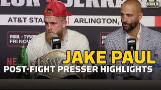 Jake Paul Explains Why He Didn't Knock Out Mike Tyson - MMA Fighting