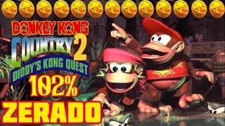 Donkey Kong Country 2 102% - ZERADO - Todos os Bônus do Super Nintendo