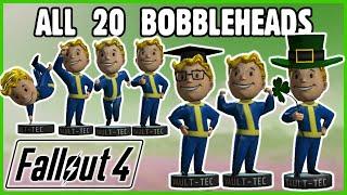 ALL 20 Bobbleheads Guide - Fallout 4