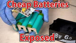 Are Cheap Power Tool Batteries Safe to Use? Teardown Test!【Just Buy official Battery】