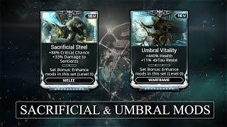 Warframe - Using Sacrificial & Umbral Mods On Regular Gear