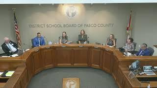 Pasco County School Board Meeting- September 10, 2024