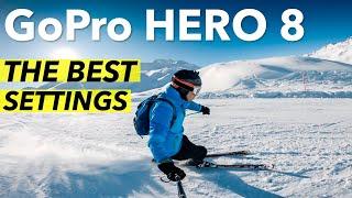 GoPro Hero 8 The BEST Settings for video - Tutorial & Tips (with Skiing samples)