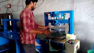 "Semi-Auto Hydraulic Paper Plate Machine | Single & Double Die Features"