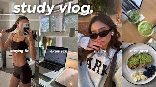 PRODUCTIVE COLLEGE STUDY VLOG  exam season, meal prep, and fun days in la