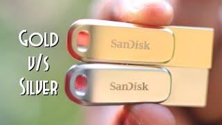 Speed Test - SanDisk Ultra Dual Drive Luxe Gold V/s SanDisk Ultra Dual Drive Luxe Silver Flash Drive