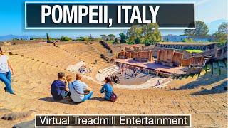 Ancient Pompeii Ruins Walking Tour in 4K - Virtual Treadmill Walk in Italy