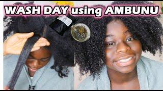 Ambunu Herb Wash Day Routine for Natural Hair Growth | DiscoveringNatural