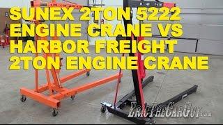 Sunex 2 Ton 5222 Engine Crane vs Harbor Freight 2 Ton Engine Crane -EricTheCarGuy