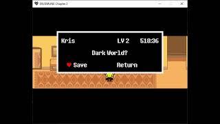 [DELTARUNE DEBUG] saving in kris room in chapter 2