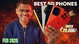 TOP 5 Best 5G Phones Under 20000 in FEB 2025 l Best SmartPhone Under 20000