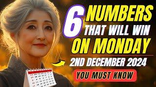 Lucky Numbers: 6 NUMBERS TO WIN JACKPOT on MONDAY 2nd DECEMBER 2024 | Buddhist Teachings