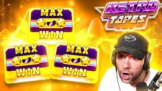 MAX WIN on Retro Tapes is just TOO EASY!! - Multiple Max Wins!! (Highlights)