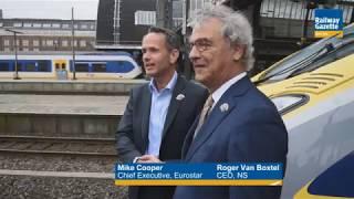 Eurostar's first revenue service to Amsterdam