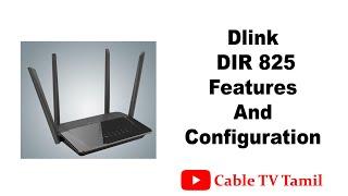 Dlinki AC1200 Wi Fi Gigabit Router Features and Configuration | Cable TV Tamil