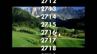 Credits Numbers Counting 1 - 7100 (30 Minutes)