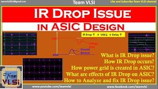 IR Drop issue in VLSI | What is IR drop in ASIC | Why IR Drop | Effects of IR Drop