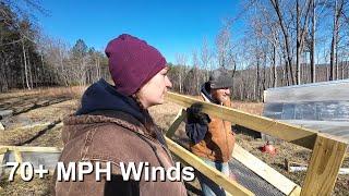 Extreme Wind Took Out Chicken Tractors & More Drywall | Homestead Vlog | February 2025