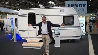 FENDT CAMPER WITH ONLY 3.90m Nevertheless shower bathroom kitchen XL bed AND seating Bianco 390 2024