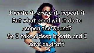 Katy Perry - "Save As Draft" (Lyrics)