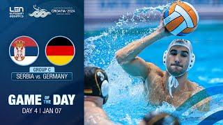 Serbia Go Top After Germany Win | Extended Highlights | European Water Polo Championships 2024