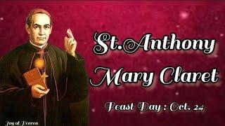 ST. ANTHONY MARY CLARET Story || Patron of Claretians, Textile Merchants, Weavers and Catholic Press