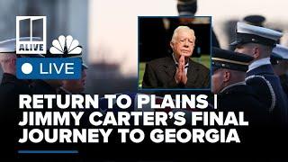 WATCH LIVE: President Jimmy Carter’s funeral returns to Georgia for burial