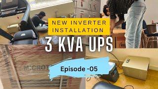 How to install a 3 kva UPS || How connect ups inverter battery || ups unboxing Powertech in Telugu