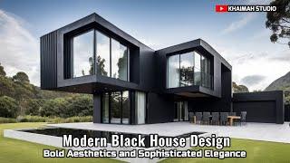 Modern Black House Design: Bold Aesthetics and Sophisticated Elegance