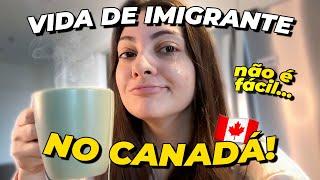 VLOG Como é morar no Canadá, VIDA DE IMIGRANTE não é fácil, um dia comigo morando em Montreal