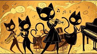 Elegant Groove Jazz Night Black Cats & Deep Bass