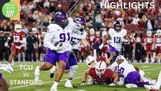 TCU vs  Stanford Game College Football Highlights| Luxury Sports 101