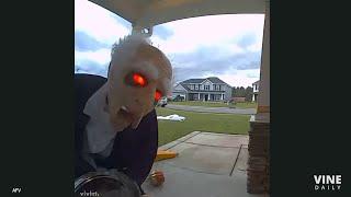 FUNNIEST HALLOWEEN CAUGHT on Security Cameras 2024 - Spooky, Silly & Hilarious Moments! 