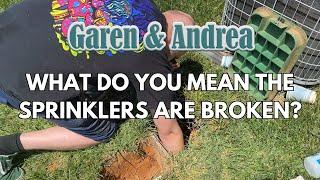 Garen & Andrea Fix A Broken Sprinkler System And Cut Up A Tree - It's a VLOG!