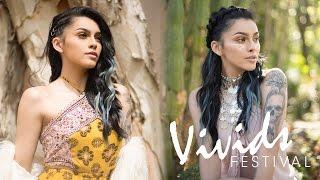 MYSTIC ILLUSION Hair Color & Styling How-To | VIVIDS FESTIVAL (Blue and Silver Hair Color)