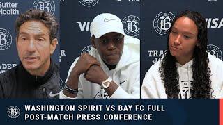 Washington Spirit vs Bay FC full post-match press conference