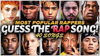  RAP HITS GUESSING GAME ️ Can you Guess these Popular Rap Songs?  | Music Quiz