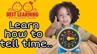 Learning how to tell time with Best Learning Clock!