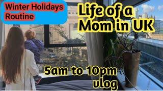 Productive Day in the Life of mom in UK | Winter Holidays Breakfast & Dinner Recipe | ZFH Vlogs 