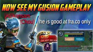 NOW SEE MY GUSION GAMEPLAY | GamEnTrix | MOBILE LEGENDS