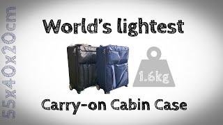 World’s Lightest Carry on Baggage Size Suitcase: Weight just 1.6kg yet Tough & Durable by IT LUGGAGE