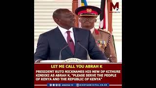 Let Me Call you Abrah K- President Ruto!!