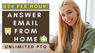 $24 PER HOUR | ANSWER EMAIL FROM HOME | REMOTE WORK FROM HOME JOBS 2024!