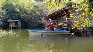 หาอยู่หากินที่บ้านริมน้ำ ใสเบ็ดราวนอนคืน ทำอาหารเมนูเด็ดครับผม