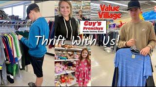 Value Village & Guy's Frenchys Haul! Thrifting With The Family! Something For Everyone!