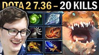 Primal Beast Gameplay Miracle with 20 Kills and Windwaker - Dota 2 7.36