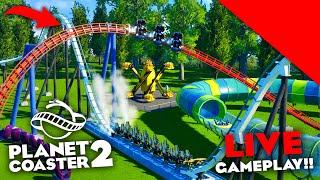 Playing Planet Coaster 2 LIVE!! Checking out NEW Features & MORE!!